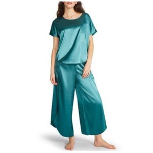 BB Dakota satin two-piece lounge set